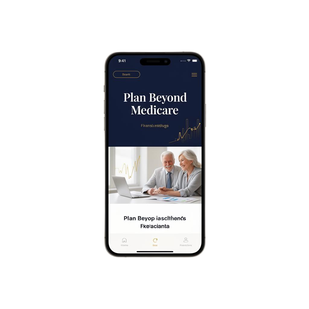 Mockup of an agency website on a smartphone